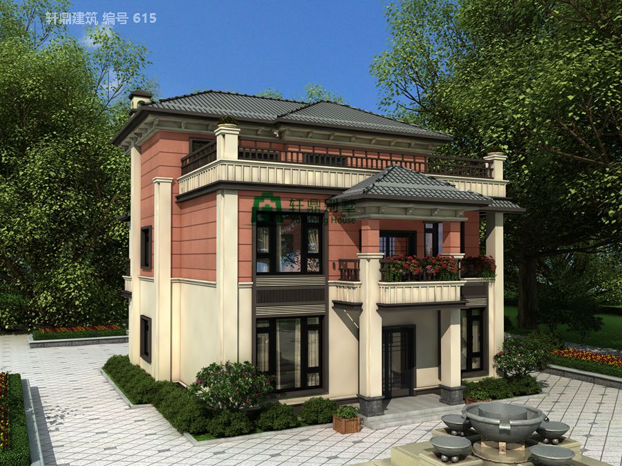 新中式三層自建別墅設計施工圖01.jpg 新中式三層自建別墅設計施工圖01.jpg