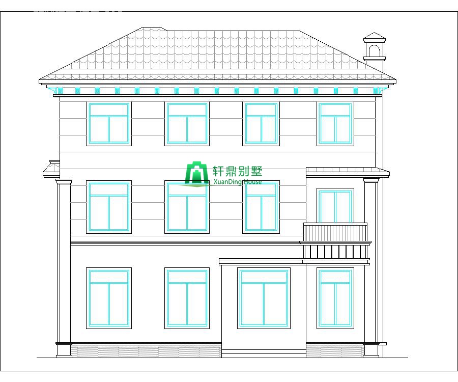 新中式三層自建別墅設計施工圖09.jpg 新中式三層自建別墅設計施工圖09.jpg