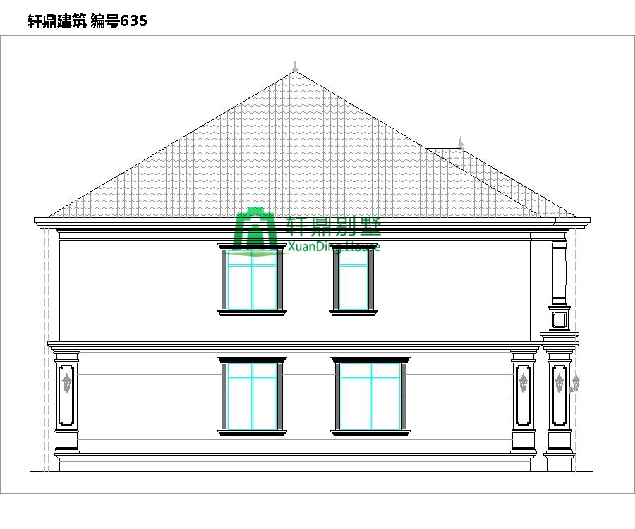二層帶院別墅設計圖2.jpg 二層帶院別墅設計圖2.jpg