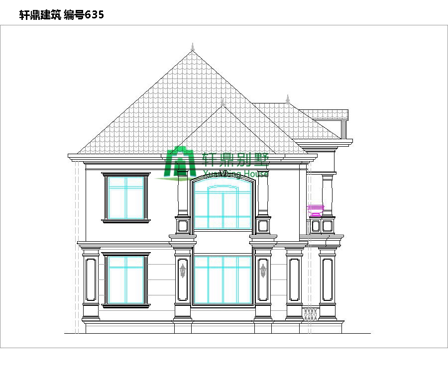二層帶院別墅設計圖3.jpg 二層帶院別墅設計圖3.jpg
