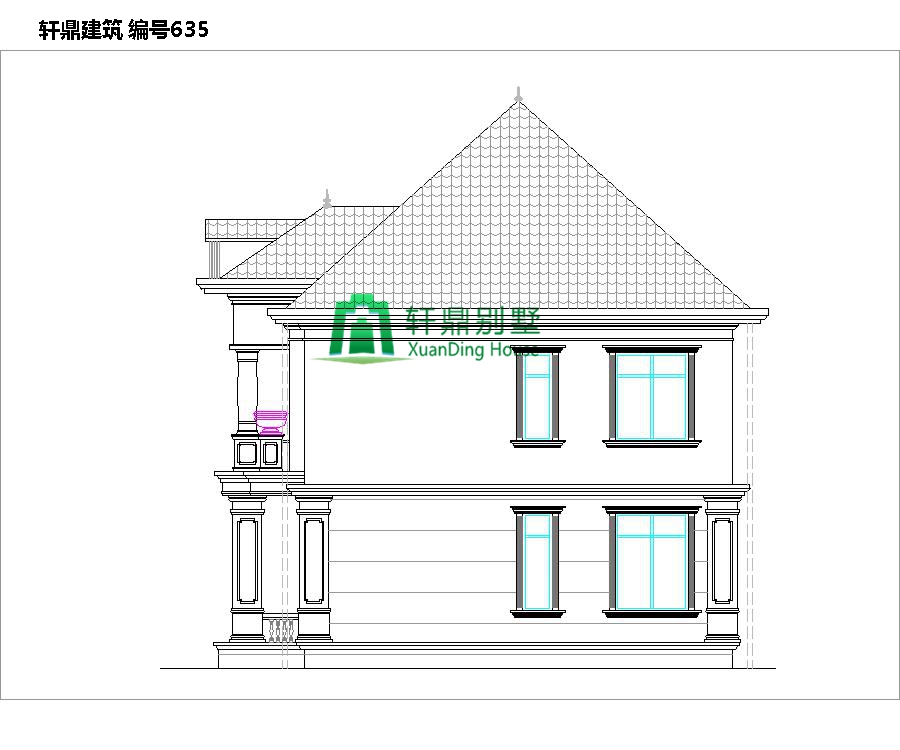 二層帶院別墅設計圖4.jpg 二層帶院別墅設計圖4.jpg
