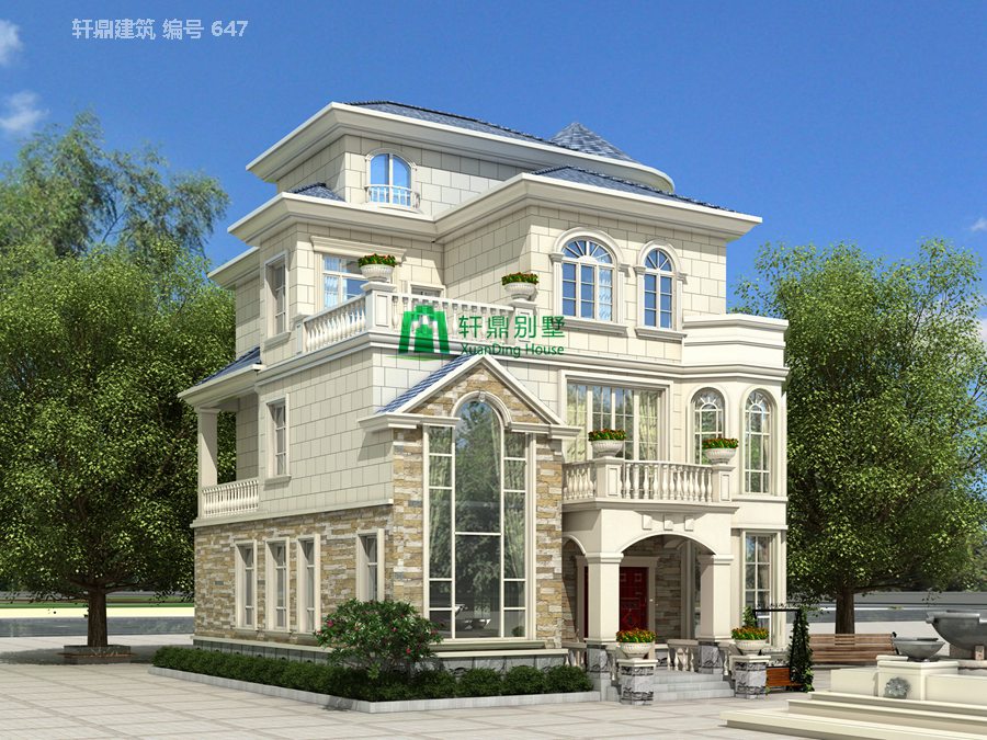 歐式三層半自建別墅設計圖12.jpg 歐式三層半自建別墅設計圖12.jpg