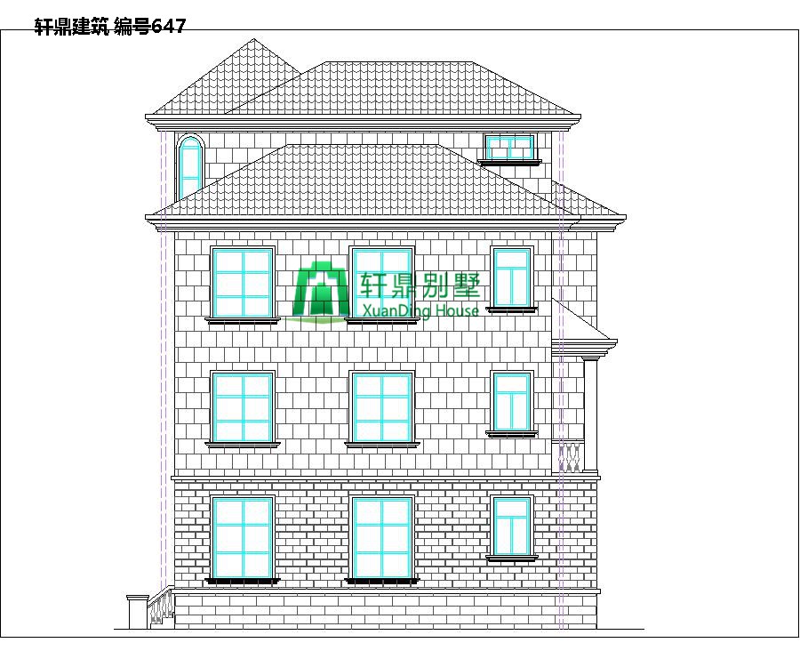 歐式三層半自建別墅設計圖2.jpg 歐式三層半自建別墅設計圖2.jpg