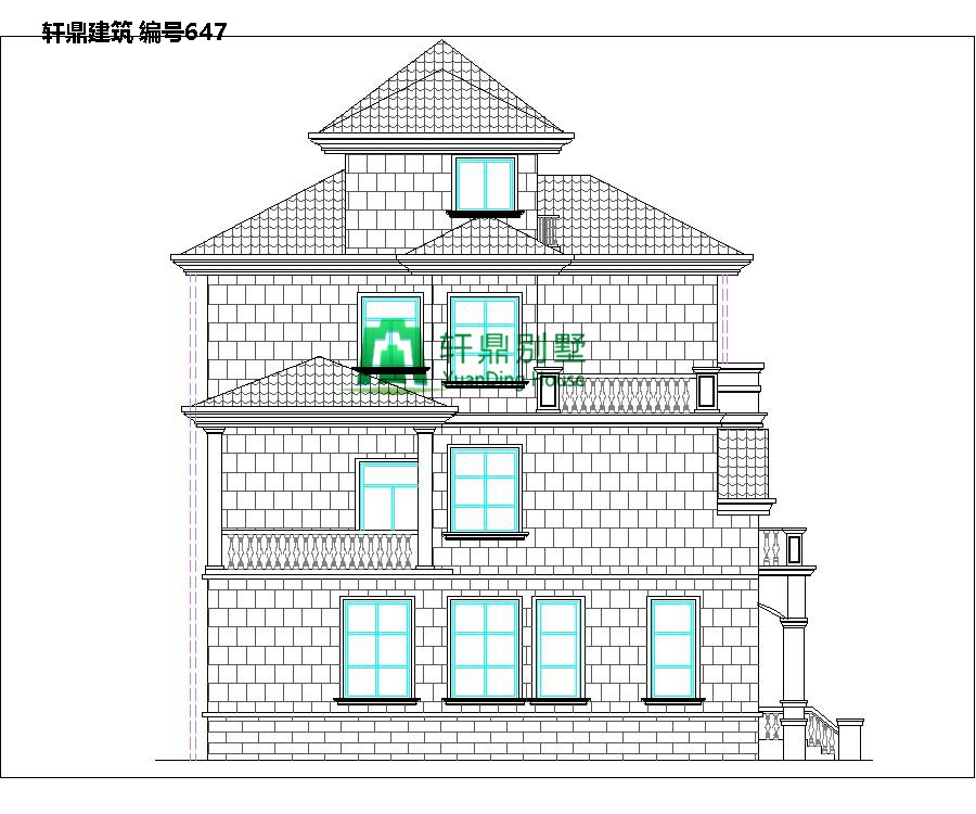 歐式三層半自建別墅設計圖4.jpg 歐式三層半自建別墅設計圖4.jpg