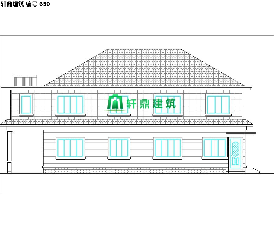 清新小二層自建別墅設計施工圖02.jpg 清新小二層自建別墅設計施工圖02.jpg