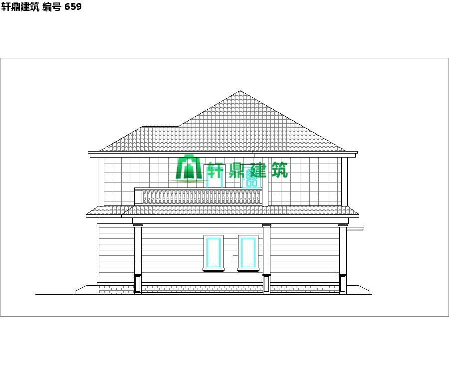 清新小二層自建別墅設計施工圖04.jpg 清新小二層自建別墅設計施工圖04.jpg
