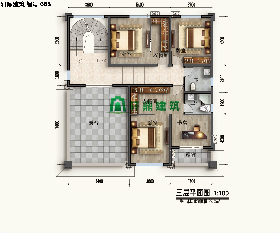 精品歐式復式三層自建別墅設計施工圖13.jpg 精品歐式復式三層自建別墅設計施工圖13.jpg