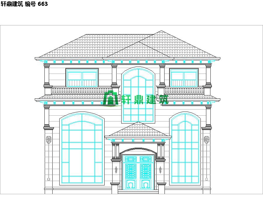 精品歐式復式三層自建別墅設計施工圖07.jpg 精品歐式復式三層自建別墅設計施工圖07.jpg