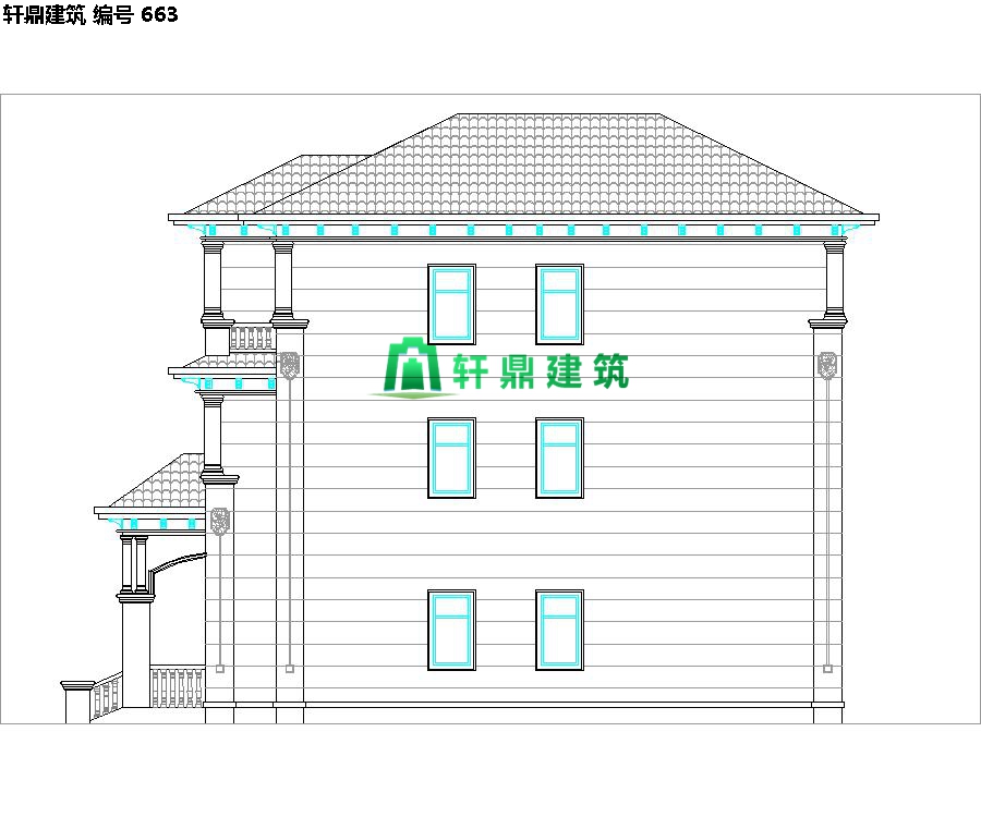 精品歐式復式三層自建別墅設計施工圖10.jpg 精品歐式復式三層自建別墅設計施工圖10.jpg
