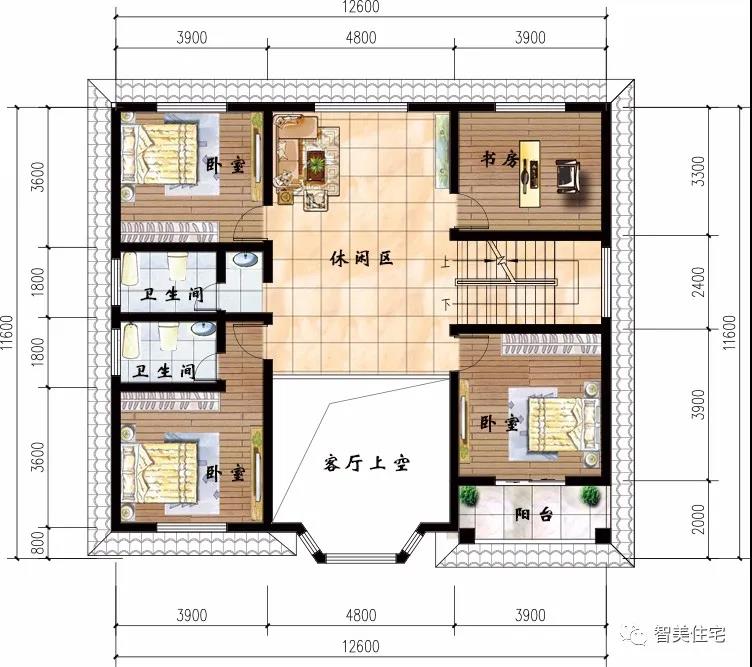 客廳挑空設計的兩層別墅 客廳挑空設計的兩層別墅