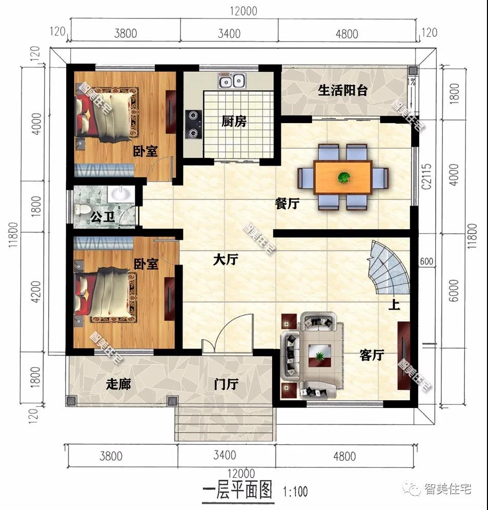 客廳挑空設計的兩層別墅 客廳挑空設計的兩層別墅