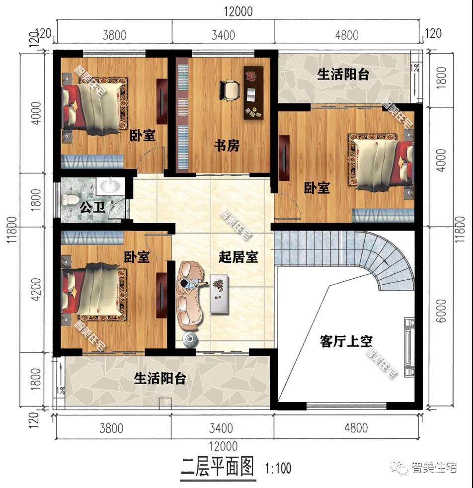 客廳挑空設計的兩層別墅 客廳挑空設計的兩層別墅