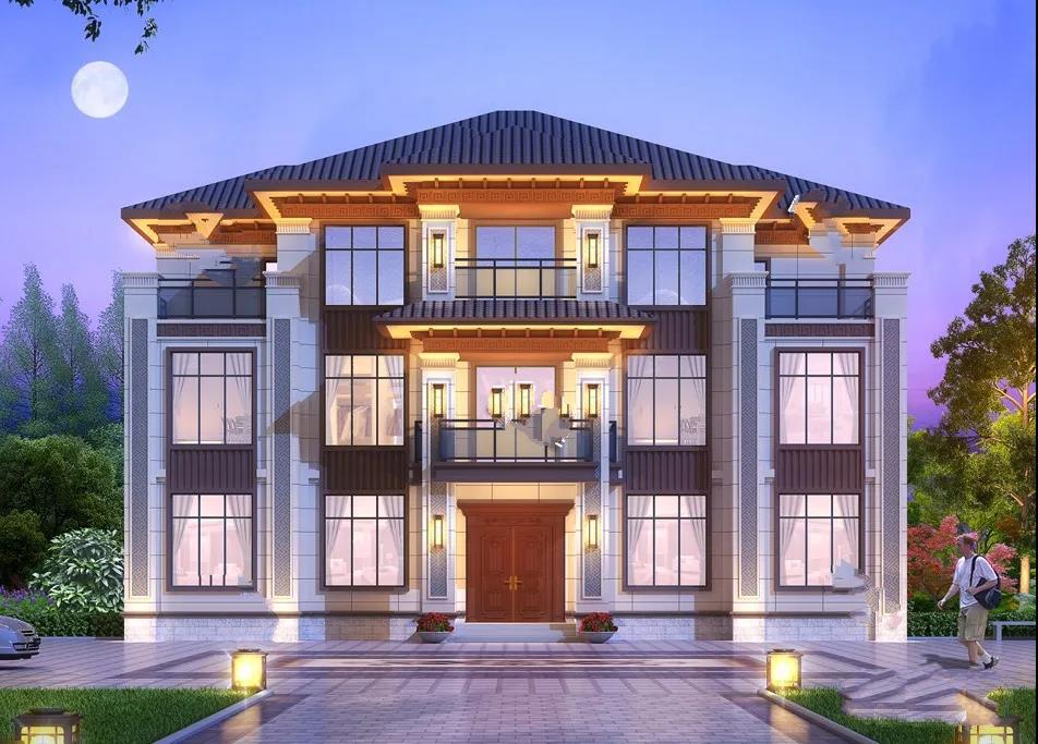 中式設(shè)計(jì)的獨(dú)棟別墅 中式設(shè)計(jì)的獨(dú)棟別墅