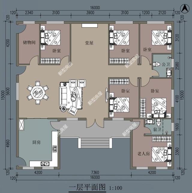 一層別墅圖紙 一層別墅圖紙