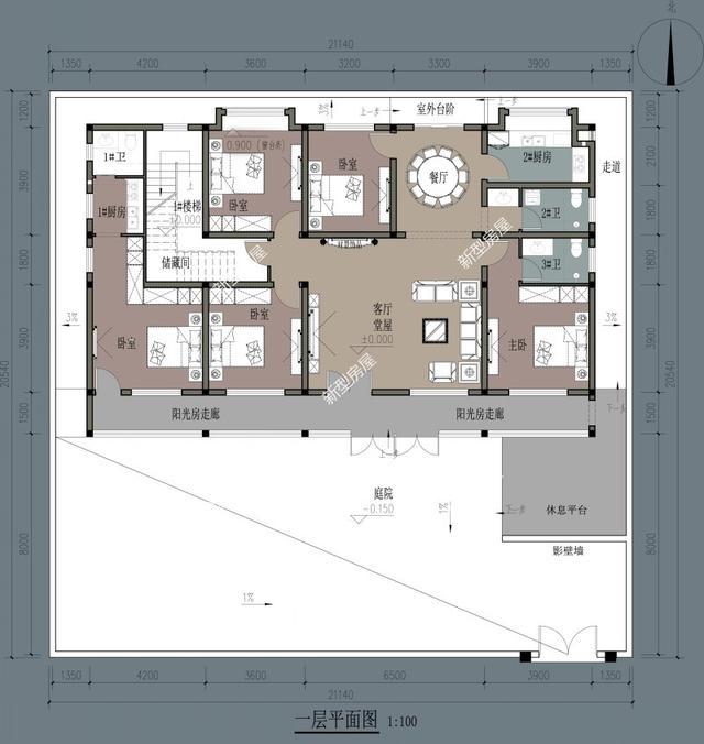 一層別墅圖紙 一層別墅圖紙