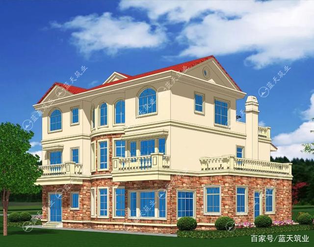 鄉村三層別墅建筑設計圖 鄉村三層別墅建筑設計圖