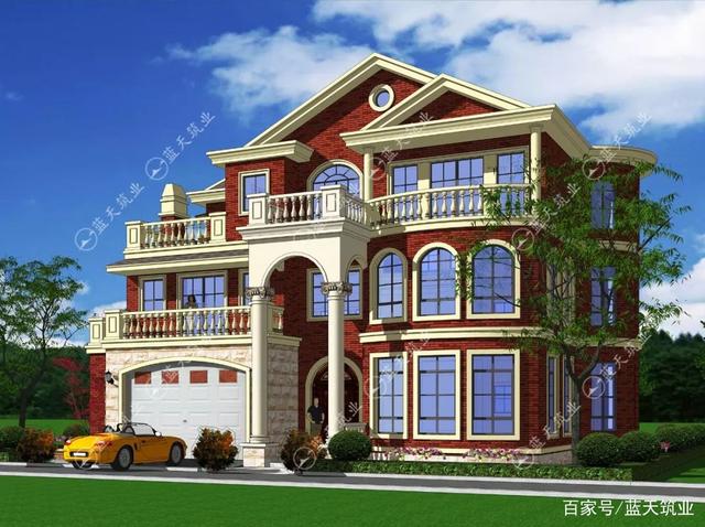 鄉村三層別墅建筑設計圖 鄉村三層別墅建筑設計圖