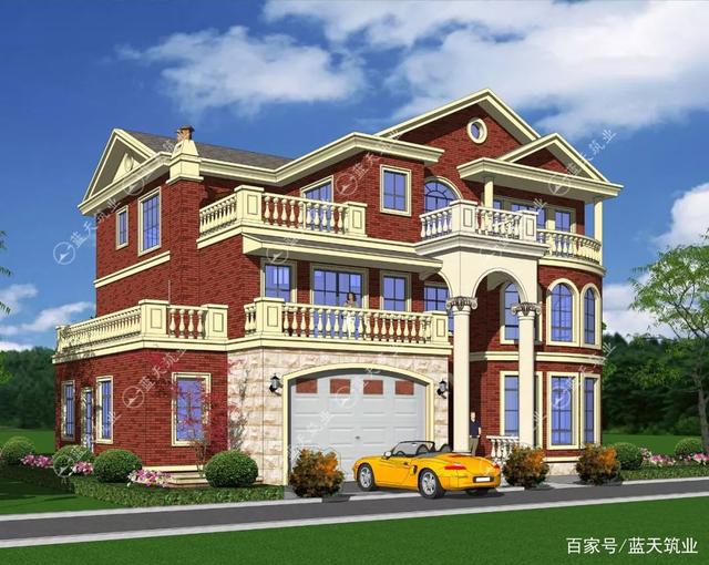 鄉村三層別墅建筑設計圖 鄉村三層別墅建筑設計圖
