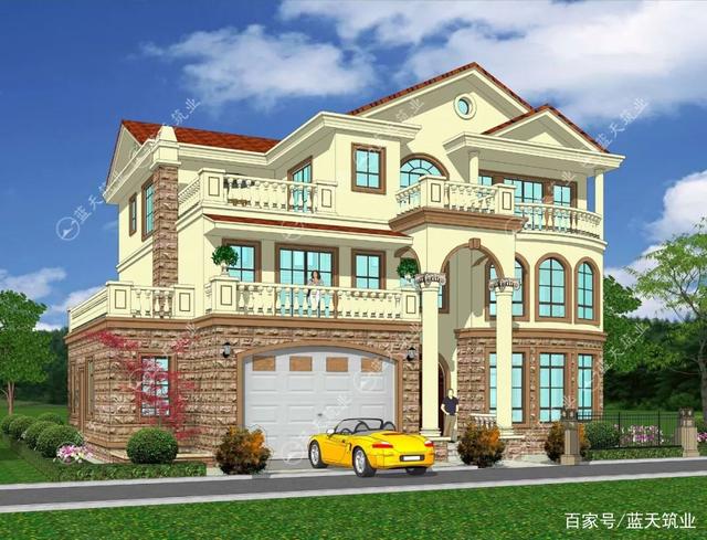 鄉村三層別墅建筑設計圖 鄉村三層別墅建筑設計圖