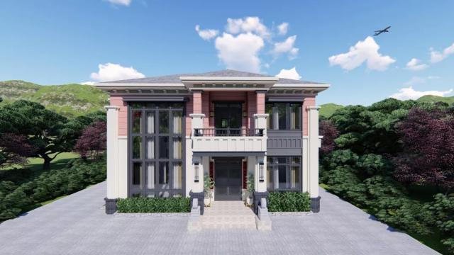 兩層的新中式別墅設計 兩層的新中式別墅設計