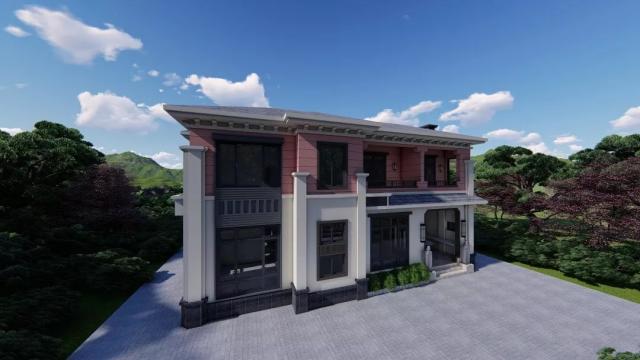 兩層的新中式別墅設計 兩層的新中式別墅設計