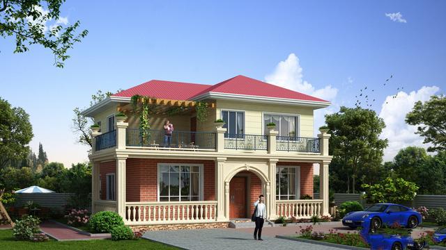 農村自建的兩層別墅 農村自建的兩層別墅