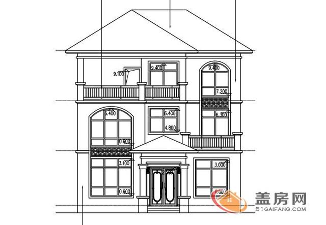 農村三層樓房設計 農村三層樓房設計