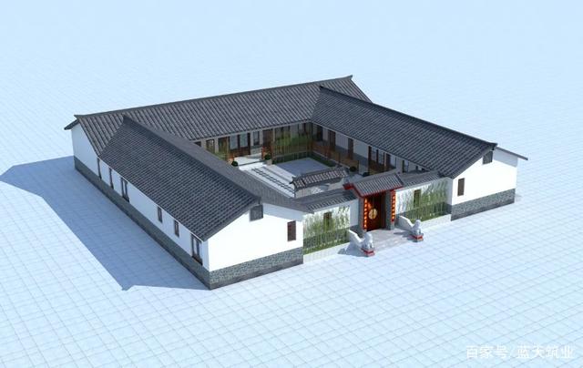中式四合院自建別墅原創設計圖紙 中式四合院自建別墅原創設計圖紙