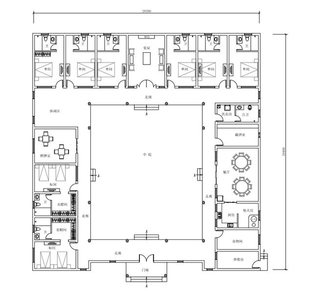 中式四合院自建別墅原創設計圖紙 中式四合院自建別墅原創設計圖紙
