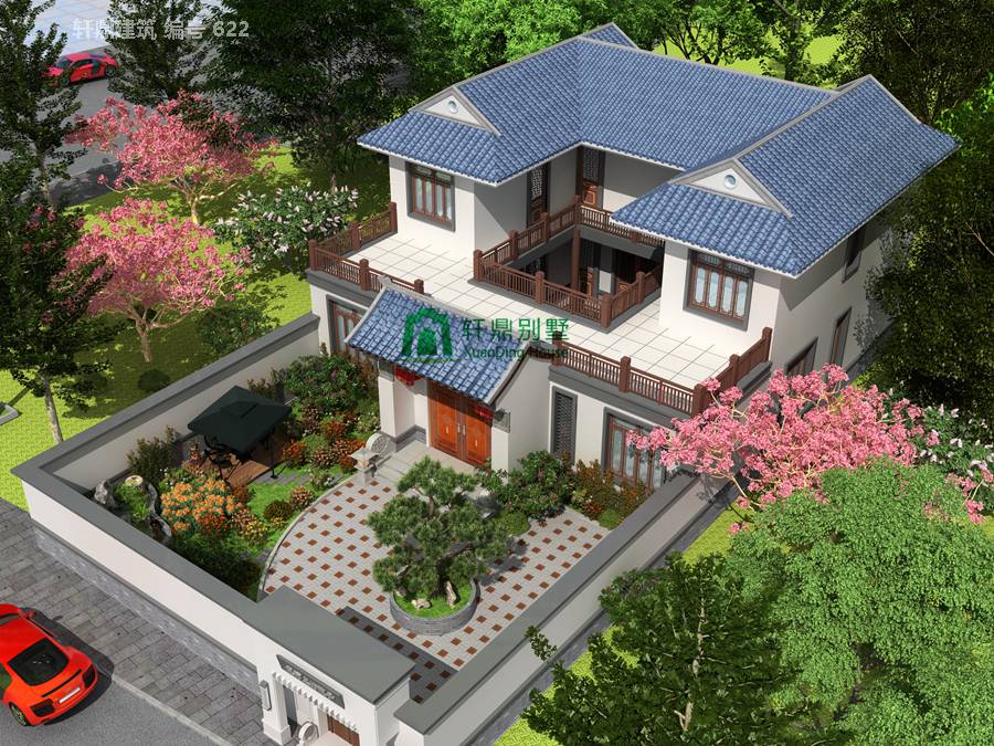 1高端帶院中式自建別墅設計圖1.jpg 1高端帶院中式自建別墅設計圖1.jpg
