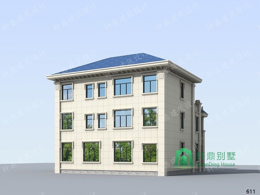 農村三層帶車庫自建別墅設計圖背面效果圖.jpg 農村三層帶車庫自建別墅設計圖背面效果圖.jpg