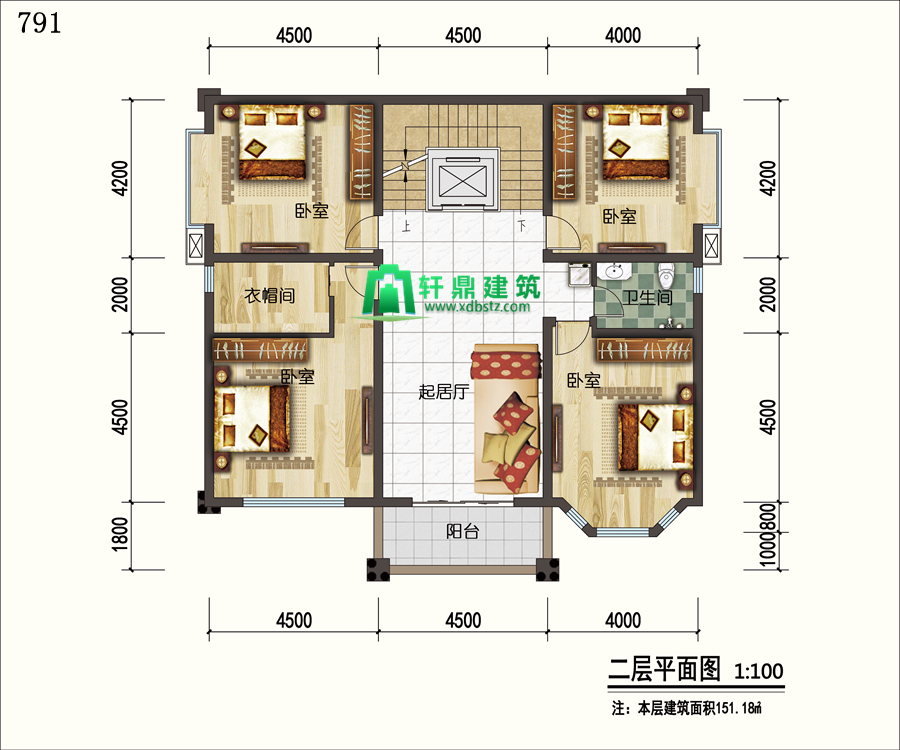 二層平面圖 二層平面圖