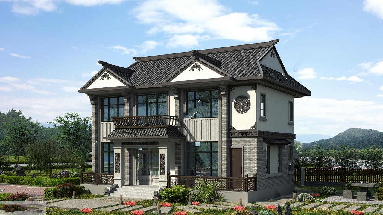 徽派兩層房屋設(shè)計(jì)圖.jpg 徽派兩層房屋設(shè)計(jì)圖.jpg